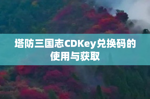 塔防三国志CDKey兑换码的使用与获取图片