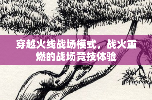 战火重燃的战场竞技体验图片