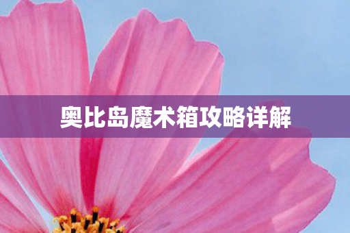 奥比岛魔术箱攻略详解图片