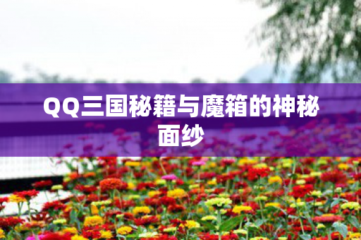 QQ三国秘籍与魔箱的神秘面纱图片