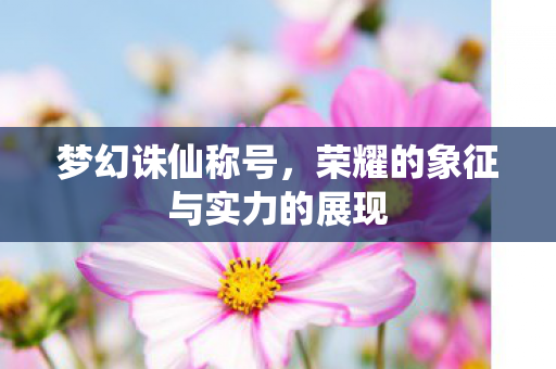 荣耀的象征与实力的展现图片