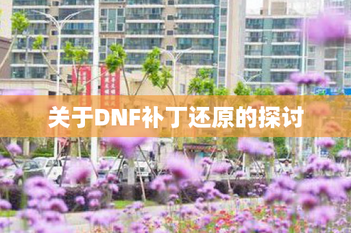 关于DNF补丁还原的探讨图片