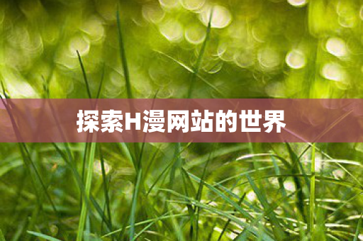 探索H漫网站的世界图片