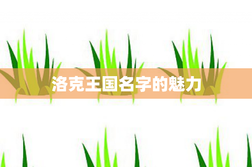 洛克王国名字的魅力图片