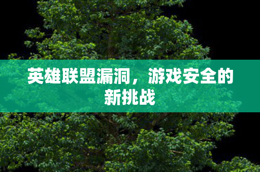 游戏安全的新挑战图片