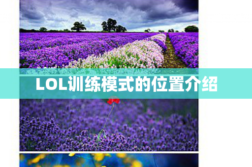 LOL训练模式的位置介绍图片
