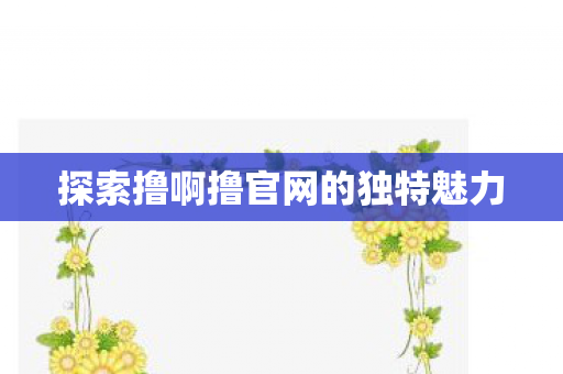 探索撸啊撸官网的独特魅力图片
