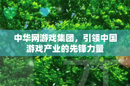 引领中国游戏产业的先锋力量图片
