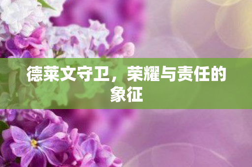 荣耀与责任的象征图片