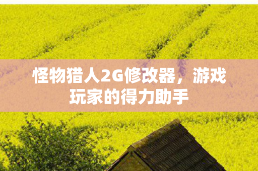 怪物猎人2G修改器图片