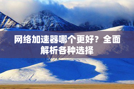 网络加速器哪个更好?全面解析各种选择 网络加速器哪个更好?全面解析各种选择