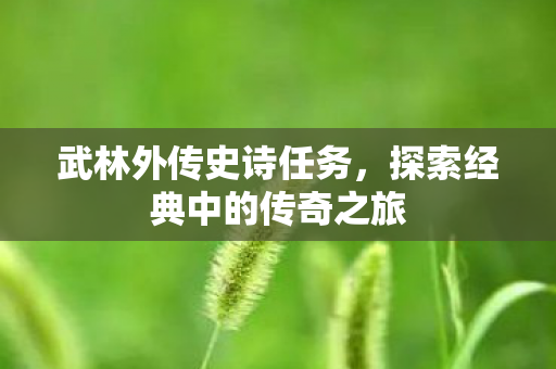 探索经典中的传奇之旅图片