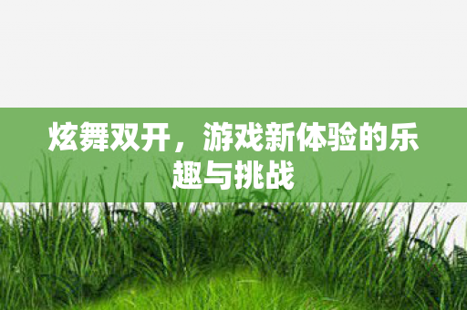 游戏新体验的乐趣与挑战图片