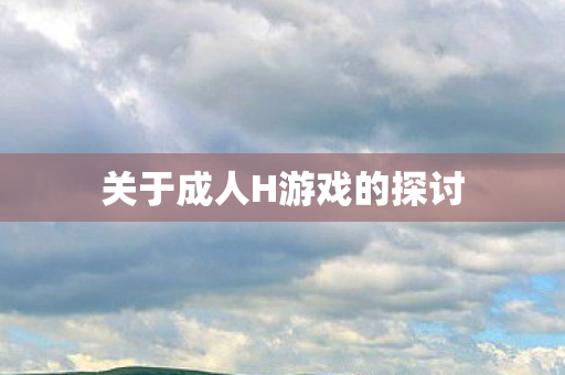 关于成人H游戏的探讨图片