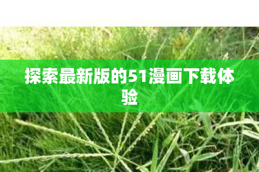探索最新版的51漫画下载体验图片
