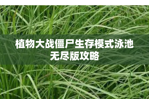 植物大战僵尸生存模式泳池无尽版攻略图片