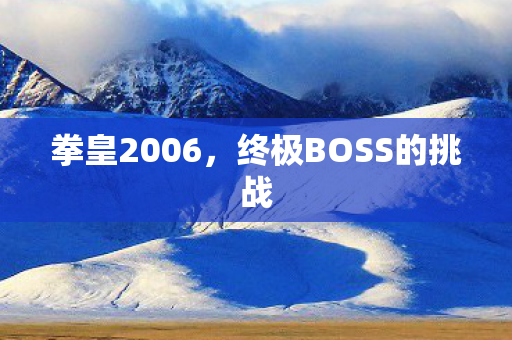 终极BOSS的挑战图片