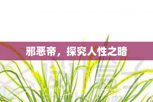 探究人性之暗图片