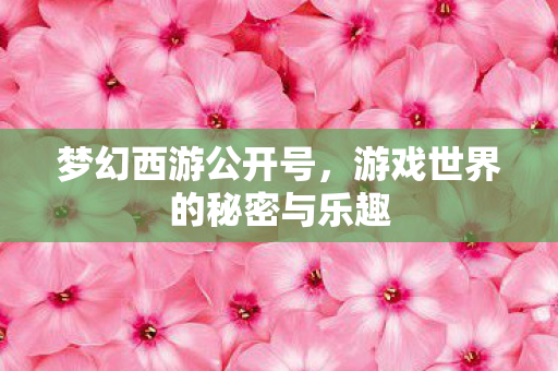 游戏世界的秘密与乐趣图片