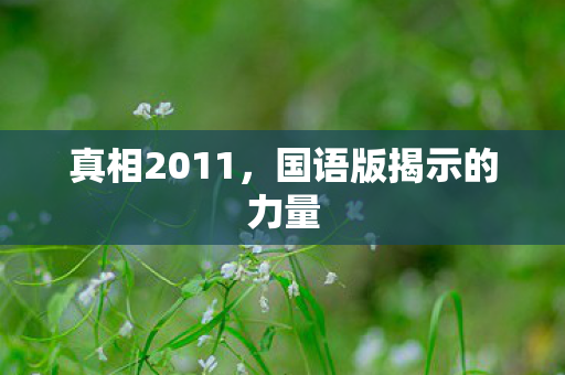 国语版揭示的力量图片