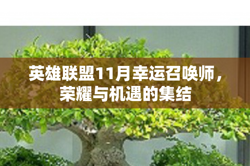 英雄联盟11月幸运召唤师图片