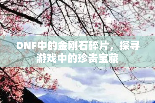 DNF中的金刚石碎片图片
