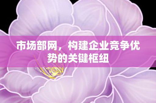 构建企业竞争优势的关键枢纽图片