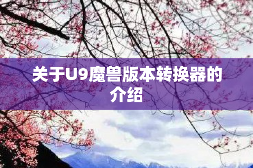 关于U9魔兽版本转换器的介绍图片