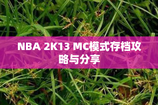 NBA 2K13 MC模式存档攻略与分享图片