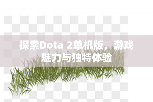 探索Dota 2单机版图片