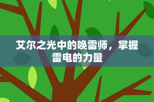 艾尔之光中的唤雷师图片