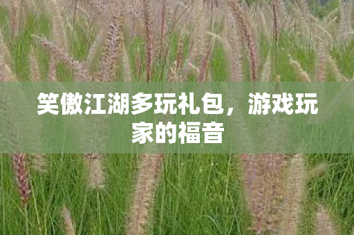 笑傲江湖多玩礼包图片