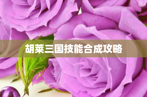 胡莱三国技能合成攻略图片