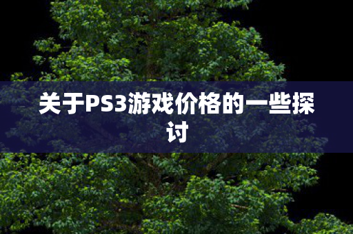 关于PS3游戏价格的一些探讨图片