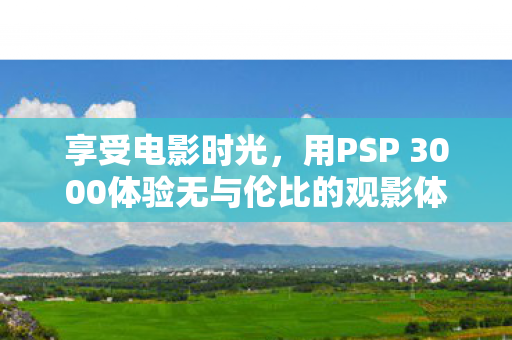 用PSP 3000体验无与伦比的观影体验图片
