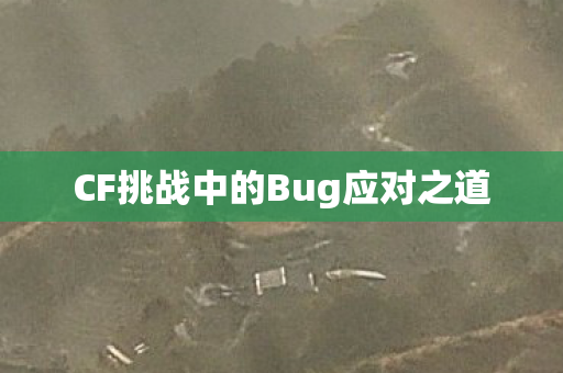 CF挑战中的Bug应对之道图片