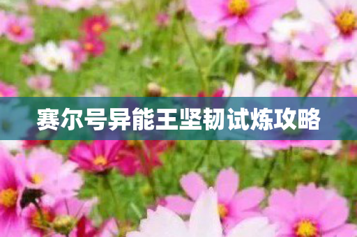 赛尔号异能王坚韧试炼攻略图片
