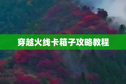 穿越火线卡箱子攻略教程图片