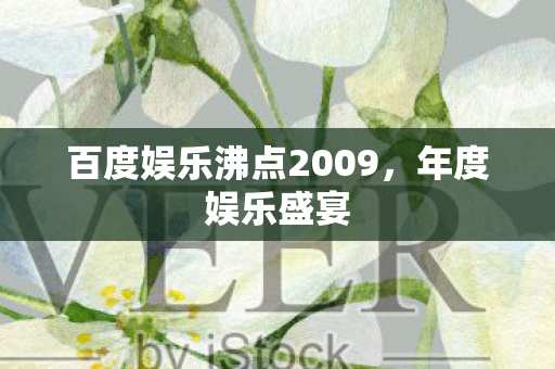 百度娱乐沸点2009图片
