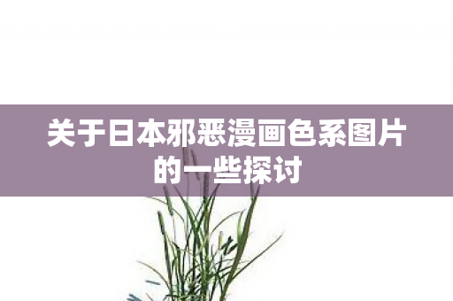 关于日本邪恶漫画色系图片的一些探讨图片