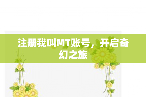 注册我叫MT账号图片
