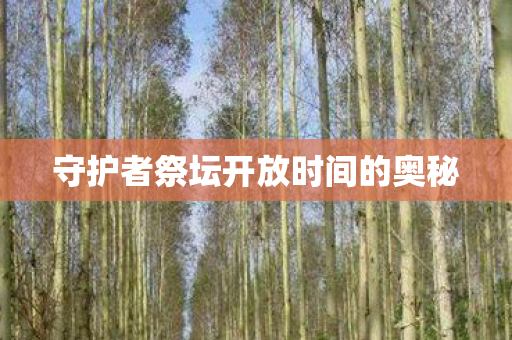 守护者祭坛开放时间的奥秘图片