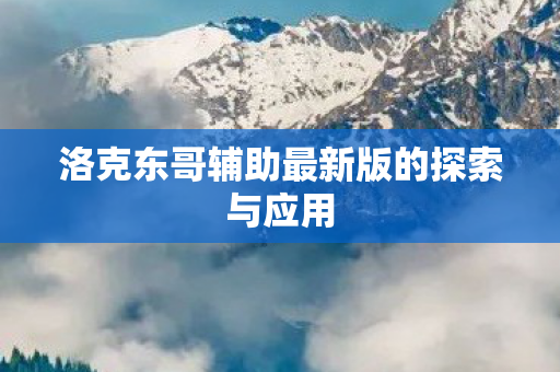 洛克东哥辅助最新版的探索与应用图片
