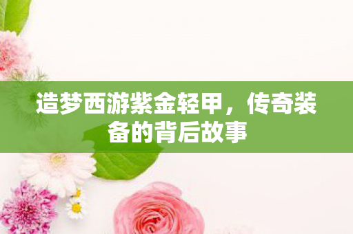 传奇装备的背后故事图片