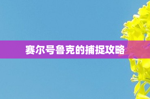 赛尔号鲁克的捕捉攻略图片