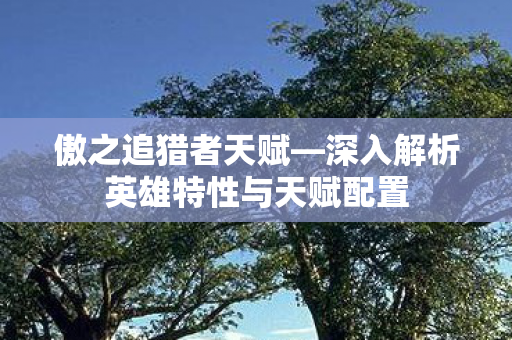 深入解析英雄特性与天赋配置图片