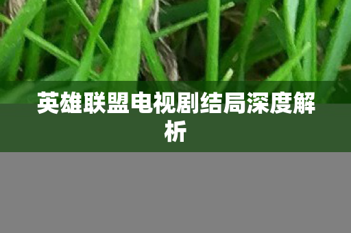 英雄联盟电视剧结局深度解析图片