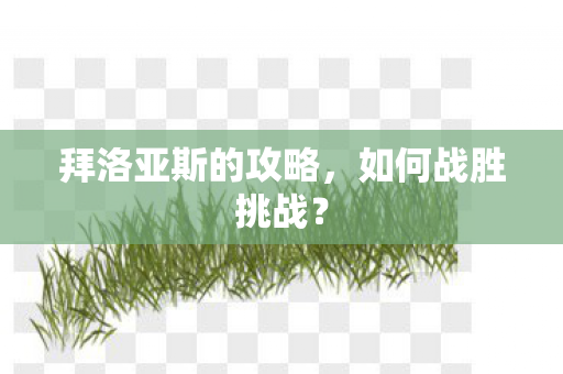 拜洛亚斯的攻略图片