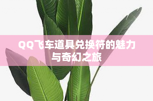 QQ飞车道具兑换符的魅力与奇幻之旅图片