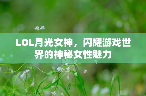 闪耀游戏世界的神秘女性魅力图片